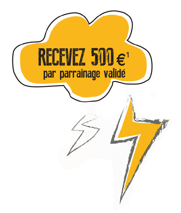 Recevez 500€ par parrainage validé
